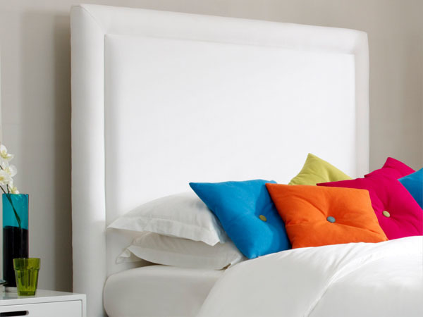 Royal White Upholstered King Size Bed